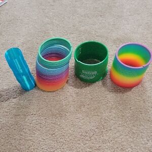 Free W Any Purchase! Colorful Plastic Slinky Set